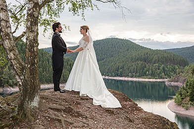 Hochzeitsfotografie an der Ohratalsperre